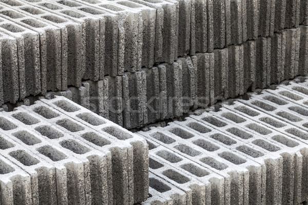 Cimento tijolos passo construção textura fundo Foto stock © darkkong