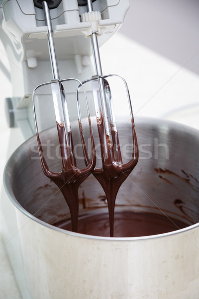 Foto stock: Chocolate · lasca · batedeira · máquina · comida · cozinha