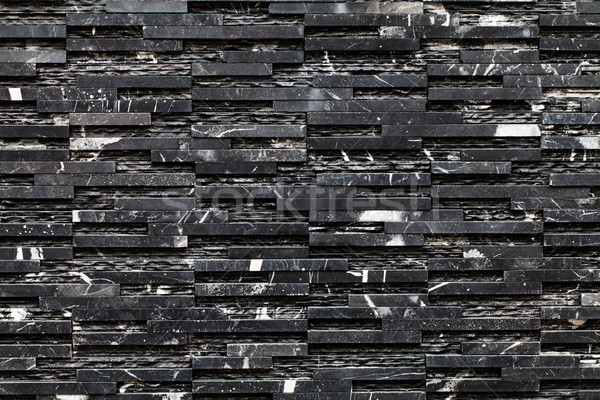 Foto stock: Negro · muro · de · piedra · primer · plano · construcción · pared · calle