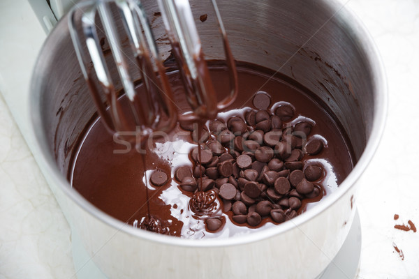 Chocolate comida cozinha bolo elétrico sobremesa Foto stock © darkkong