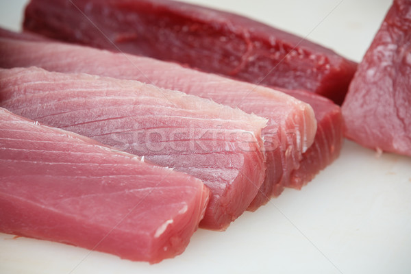 Atum branco tabela comida peixe Foto stock © darkkong