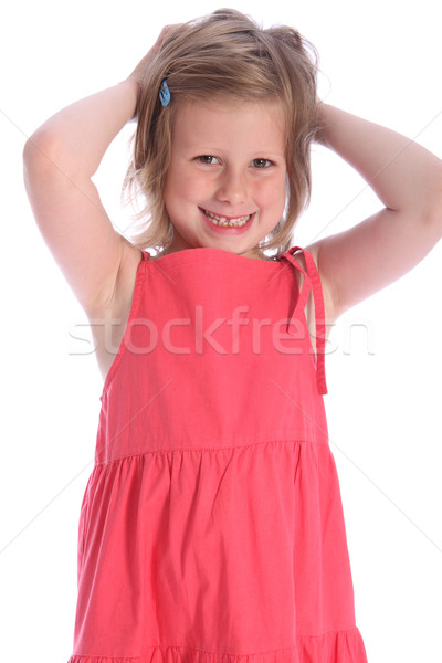 [[stock_photo]]: Heureux · fille · rire · six · ans