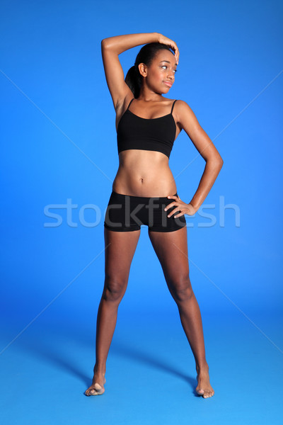 Beautiful athletic african american woman fit body Stock photo © darrinhenry