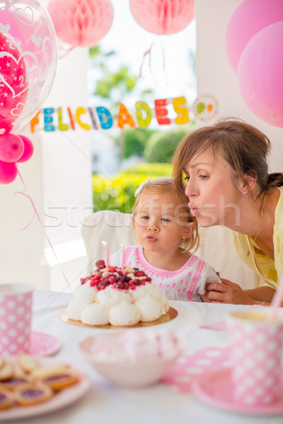 Garden party for the daughter 's birthday Stock photo © dash