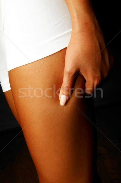 Zdjęcia stock: Kobieta · fitness · palce · dotknąć · części · ciała · dziewczyna · ciało