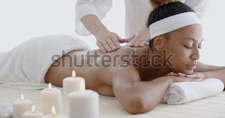 Female Getting A Massage Stock photo © dash