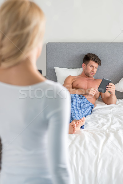 Middle Age White Couple Not in Good Terms Stock photo © dash