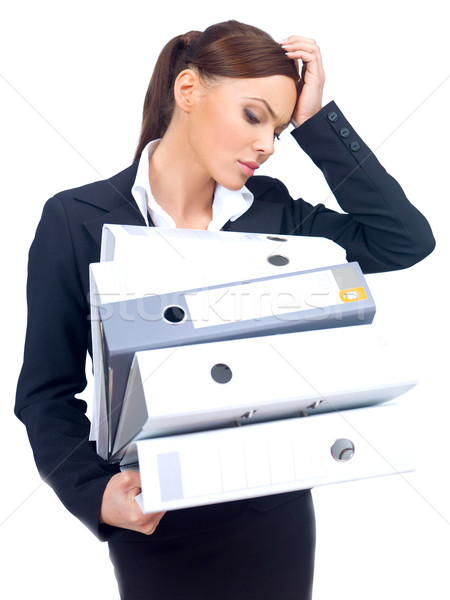 Stressed businesswoman Stock photo © dash