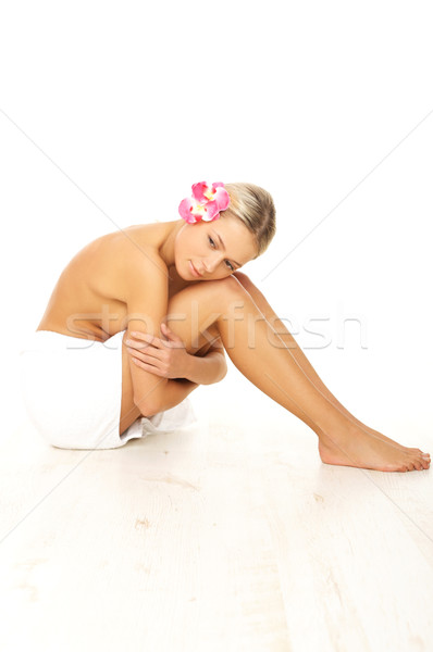 Tutti i giorni spa ritratto bella donna trattamento termale donna Foto d'archivio © dash