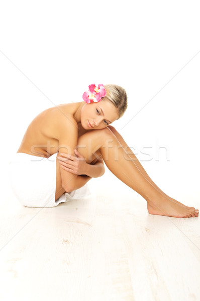 Tous les jours spa portrait belle femme traitement spa femme [[stock_photo]] © dash