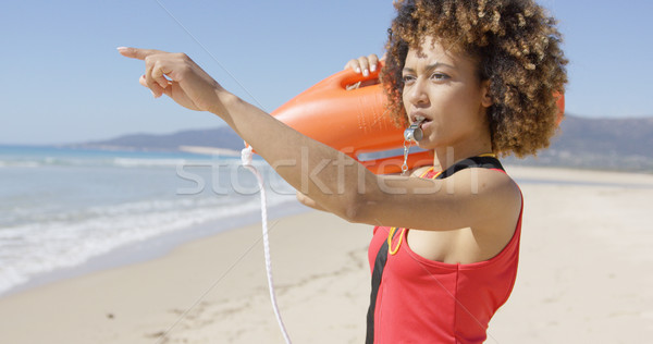 Sauveteur sifflement plage sauvetage radeau [[stock_photo]] © dash