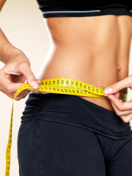 Idő diéta nő testrész lány test Stock fotó © dash