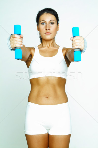 Fitness timp tineri femeie frumoasa fată Imagine de stoc © dash