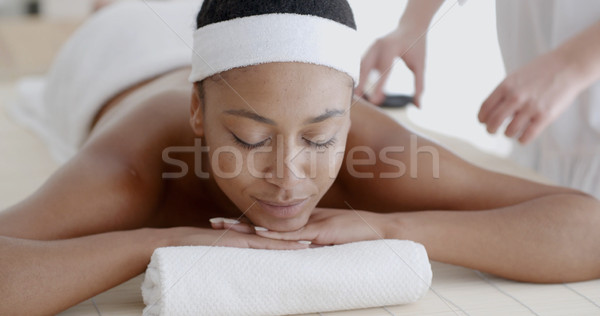 Woman Relaxing At A Health Spa Stock photo © dash