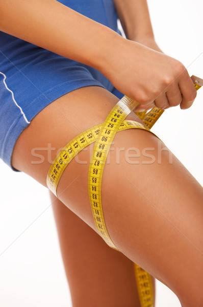 Diety kobieta dziewczyna ciało siłowni Zdjęcia stock © dash