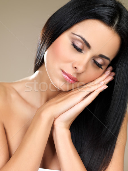 Beautiful young woman resting Stock photo © dash