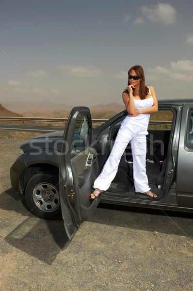 Girl and Car  Stock photo © dash