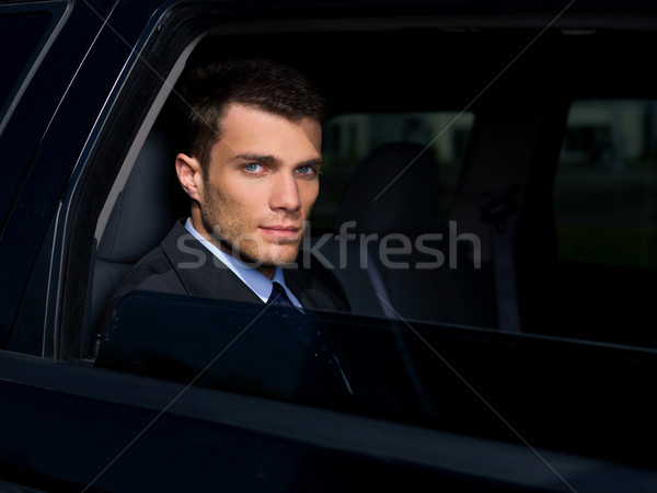 Открытый бизнесмен портрет деловой человек за пределами здании Сток-фото © dash