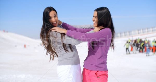 Scherzando donne altro coppia femminile amici Foto d'archivio © dash