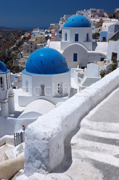 Stok fotoğraf: Santorini · adası · harika · görmek · şehir · binalar · Yunanistan