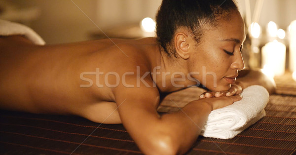Woman Receiving Spa Procedures Stock photo © dash