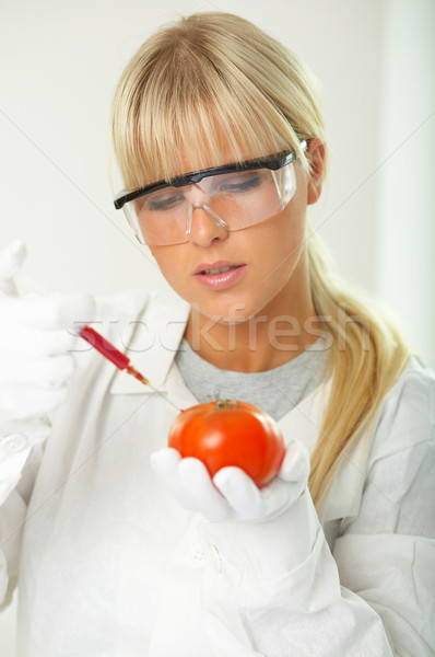 Female in lab Stock photo © dash