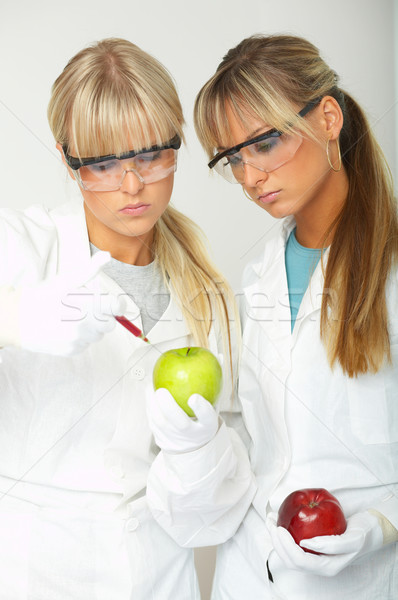 Female in lab Stock photo © dash