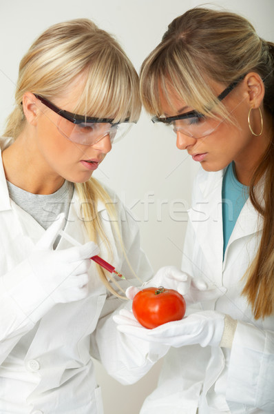 Female in lab Stock photo © dash