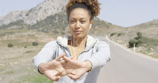 Jonge verrukkelijk vrouwelijke handen mooie vrouw Stockfoto © dash