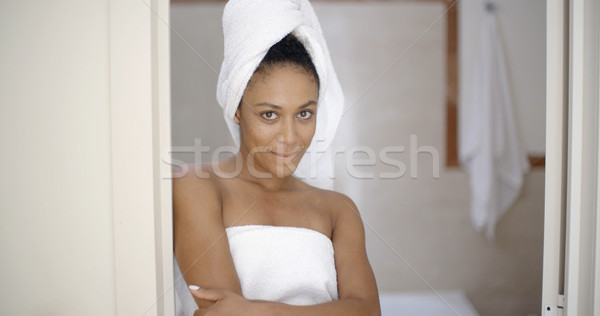 Young Woman Wrapped In Towels Stock photo © dash