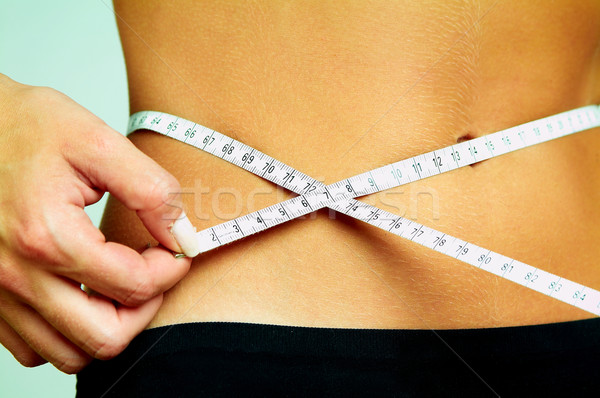 Idő diéta nő test lány tornaterem Stock fotó © dash