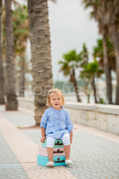 Adorable little girl on a summer vacation Stock photo © dash