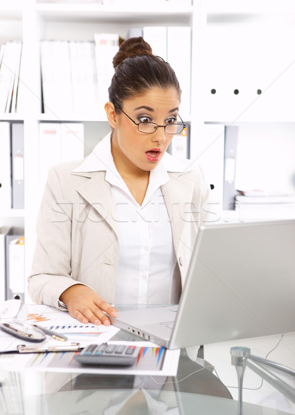 Business Woman in Office Stock photo © dash