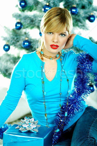 Stock photo: Beautiful Blue Christmas