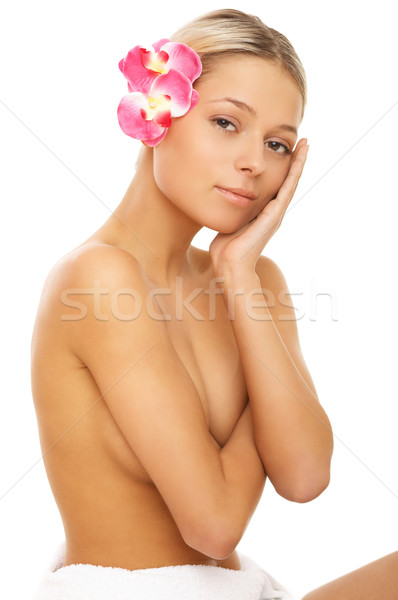 Minden nap fürdő portré gyönyörű nő spa kezelés nő Stock fotó © dash