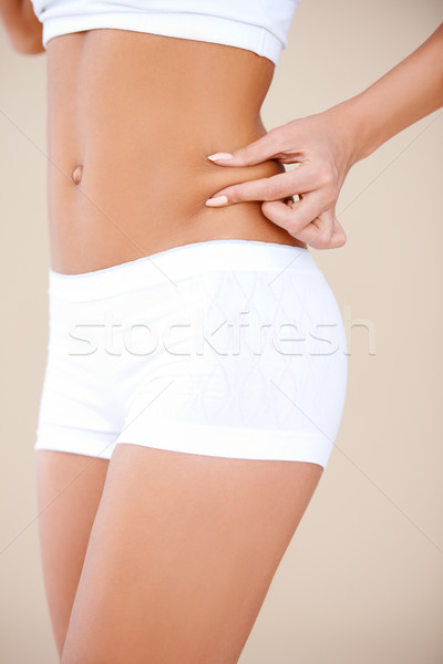 Délelőtt kövér nem közelkép testrész nő Stock fotó © dash