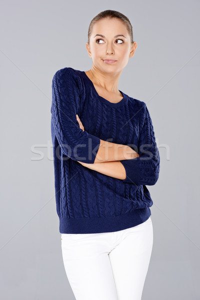 Confident sassy young woman Stock photo © dash