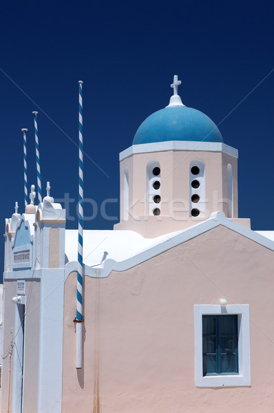 Santorini adası harika görmek şehir binalar Yunanistan Stok fotoğraf © dash