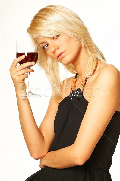Women with wine Stock photo © dash