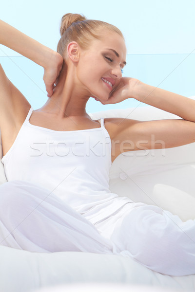 Pretty woman stretching Stock photo © dash