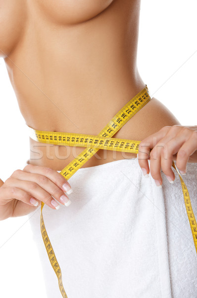 Dieta mulher menina corpo ginásio Foto stock © dash