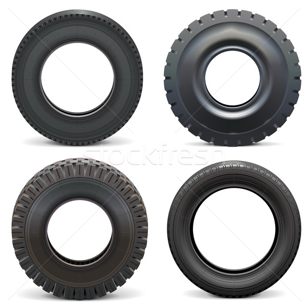 Vector Rubber Tires Stock photo © dashadima