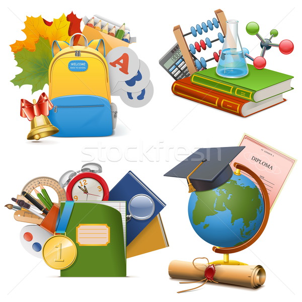 Vector School Concept Icons Stock photo © dashadima