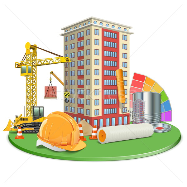 Vector Living Block Construction Stock photo © dashadima