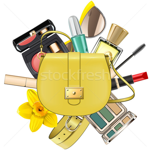 Vector Yellow Fashion Accessories Concept Stock photo © dashadima