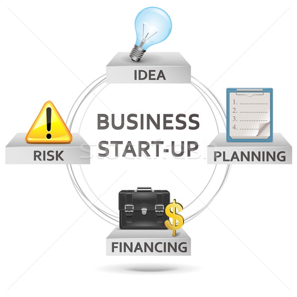 Stock photo: Vector business start-up concept
