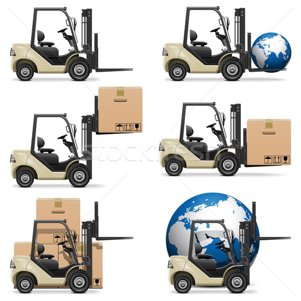 Vector Forklifts Stock photo © dashadima