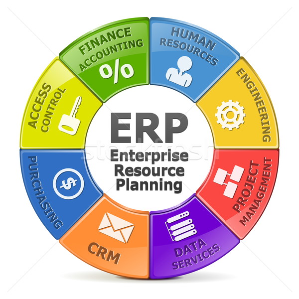 Vector ERP system Stock photo © dashadima