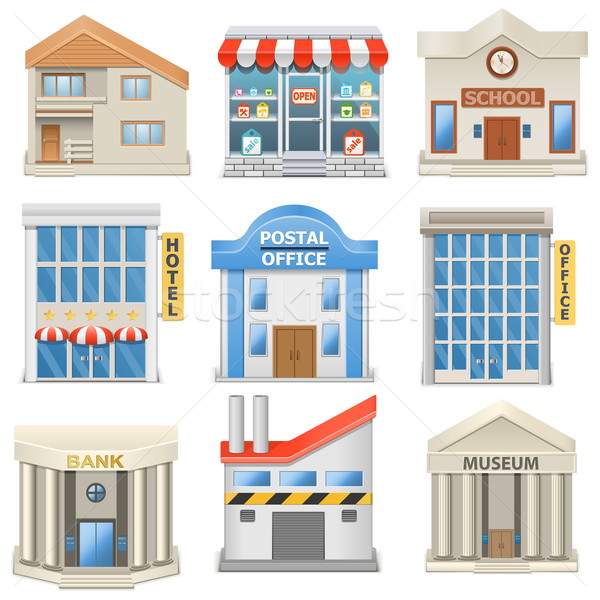 Stock photo: Vector Building Icons