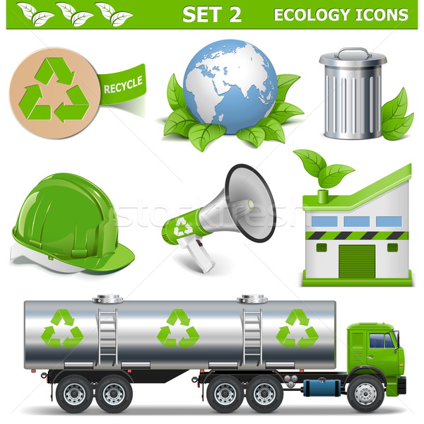 Vector Ecology Icons Set 2 Stock photo © dashadima